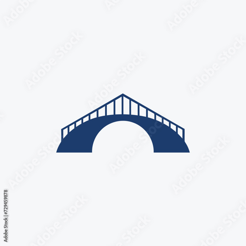 A powerful and unique bridge builder logo design.