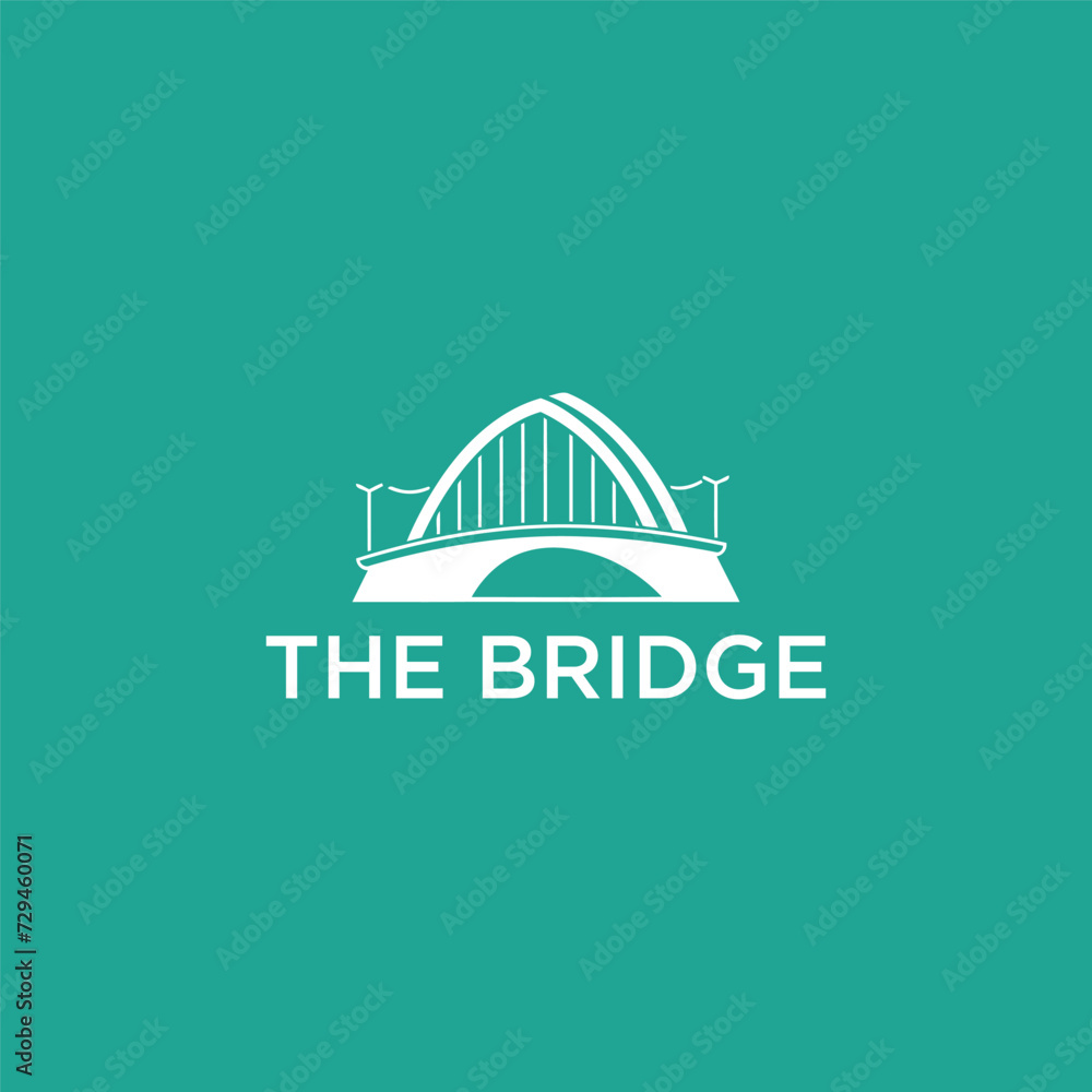 The bridge logo is a minimalist and simple bridge-shaped logo. The logo also looks very elegant and stylish at the same time.