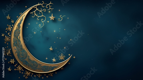 Glowing background for muslim feast in holy month of Ramadan Kareem