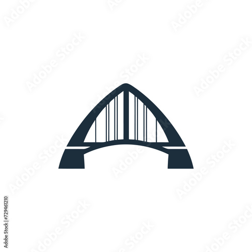 bridge simple modern logo vector
