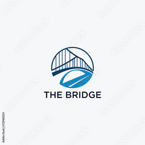 bridge simple modern logo vector
