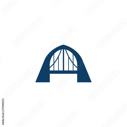 bridge simple modern logo vector
