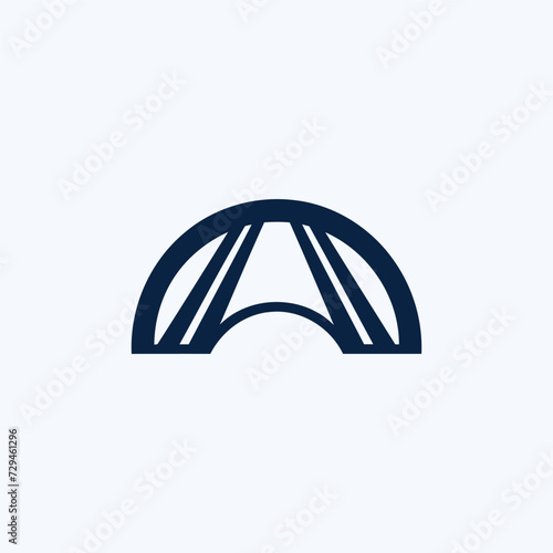 bridge simple modern logo vector
