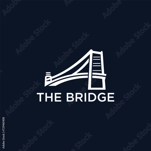 bridge simple modern logo vector

