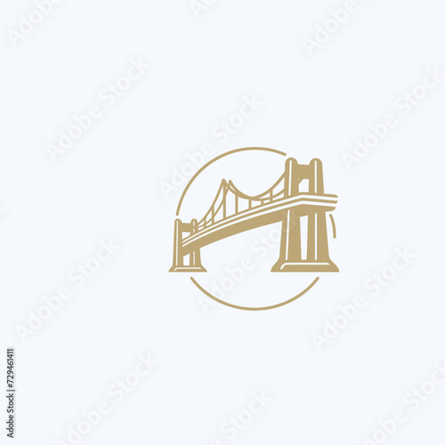 bridge simple modern logo vector
