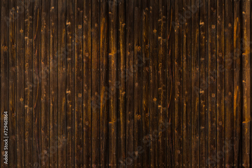 こげ茶の木材の壁背景素材