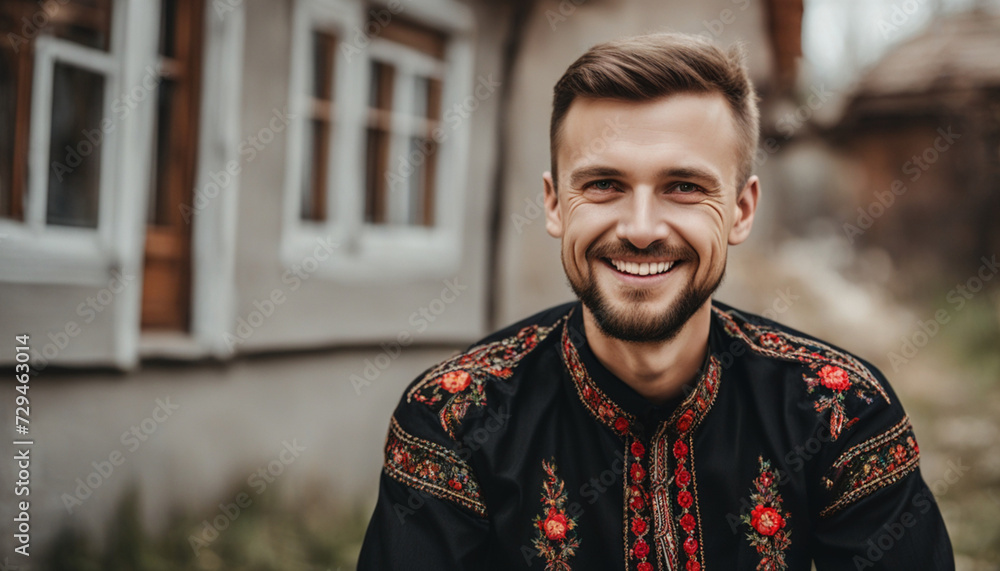 Ukraine man. Сoncept of the peoples of the world Ukraine man. Сoncept of the peoples of the world