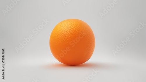 Orange on White Background