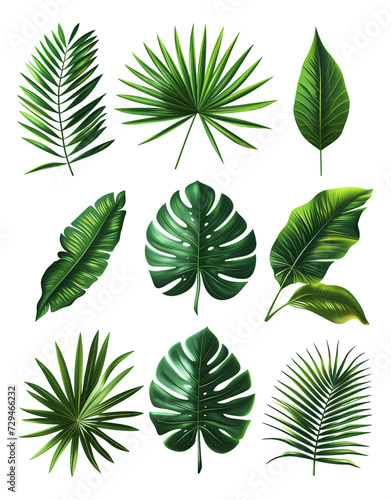 illustrations of palm leaves 