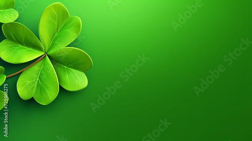 Beautiful green St. Patrick s Day background banner