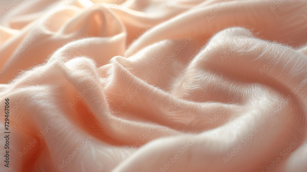 Abstract peach fuzz color cloth waves Abstract peach fuzz color cloth waves