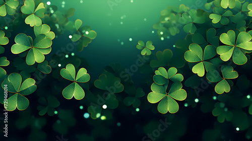 Beautiful green St. Patrick's Day background banner