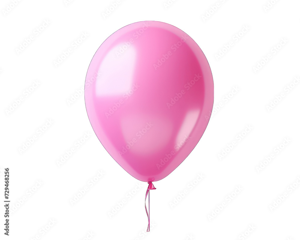 Pink balloon isolated on white Pink balloon isolated on white