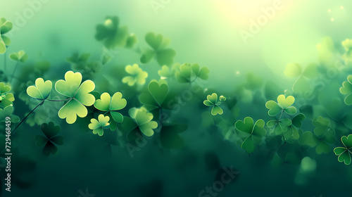 St. Patrick's Day celebration with copy space for text