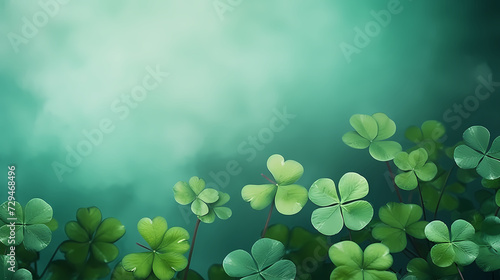 Beautiful green St. Patrick's Day background banner