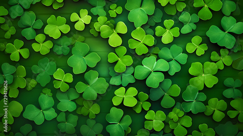 Beautiful green St. Patrick's Day background banner photo