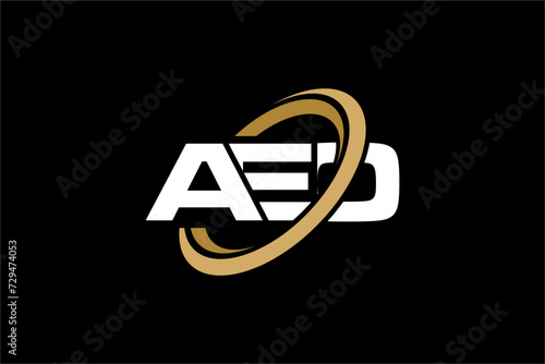 AEO creative letter logo design vector icon illustration