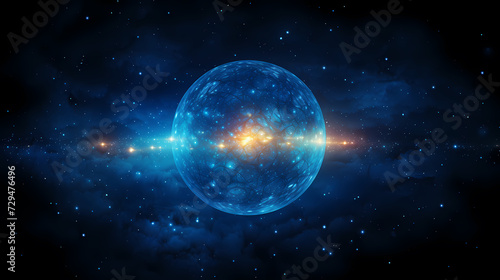 Space galaxy background  3D illustration of nebulae in the universe