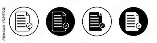 Terms and Conditions flat line icon set. Terms and Conditions Thin line illustration vector