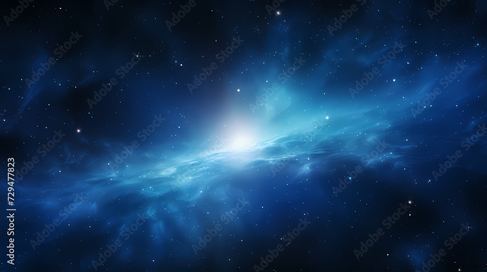 Fototapeta premium Space galaxy background, 3D illustration of nebulae in the universe