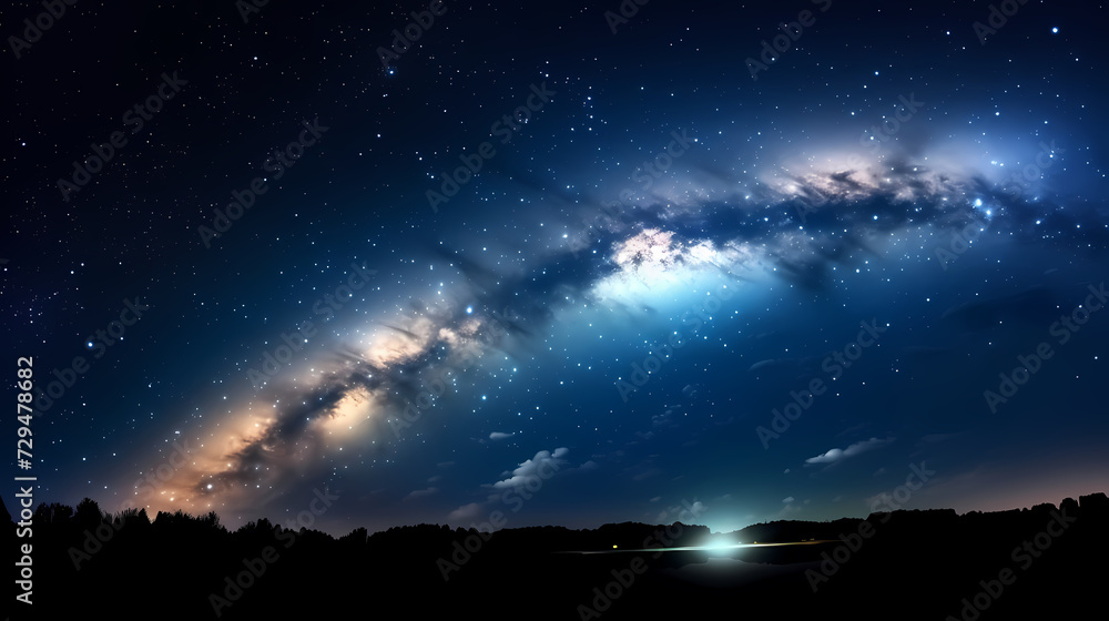 Space galaxy background, 3D illustration of nebulae in the universe Space galaxy background, 3D illustration of nebulae in the universe