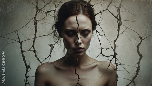Expression of Loneliness: Girl in the Mist