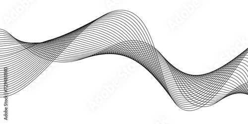 Technology abstract lines on white background.twisted curve lines with blend effect. Technology, data science,Futuristic technology concept.gray pattern of lines abstract background.