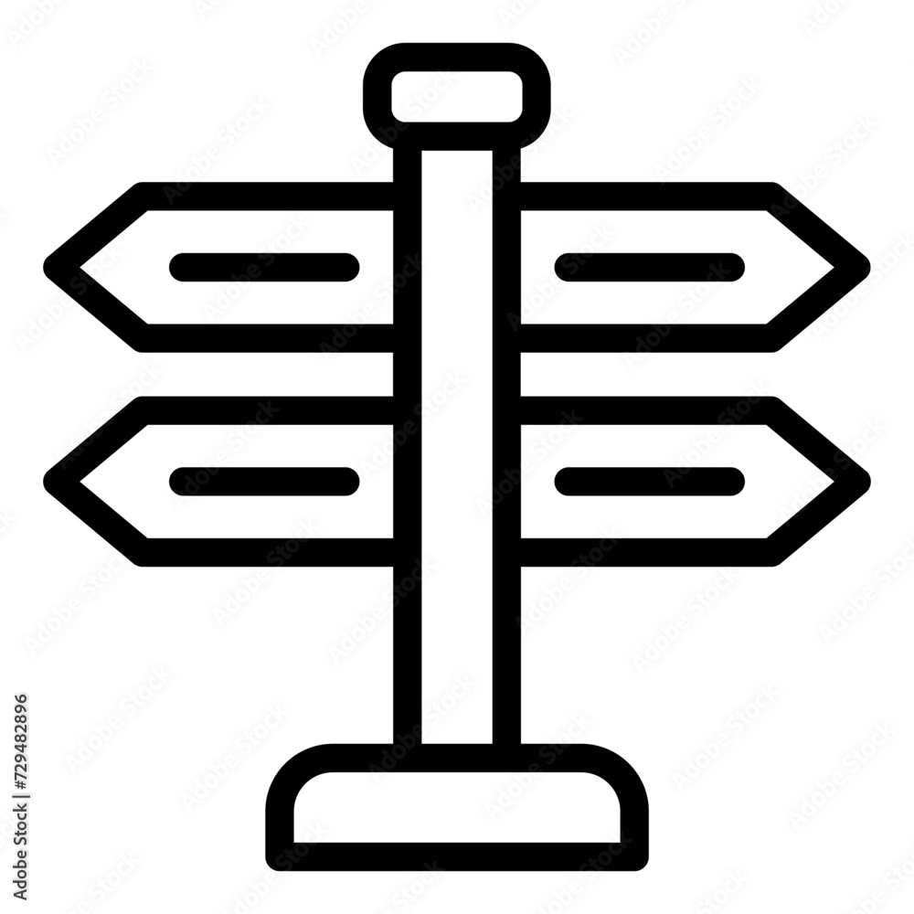 Signpost sign road direction icon Signpost sign road direction icon