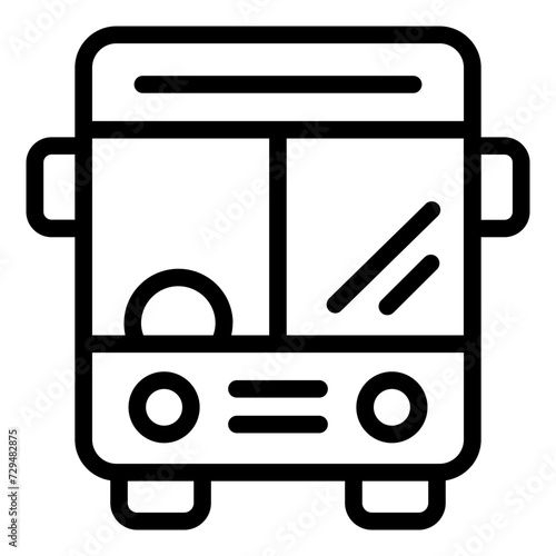 Bus public transportation icon
