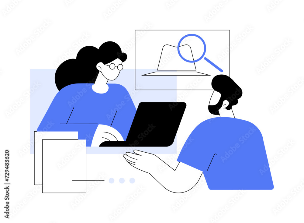Interview people isolated cartoon vector illustrations. Interview people isolated cartoon vector illustrations.