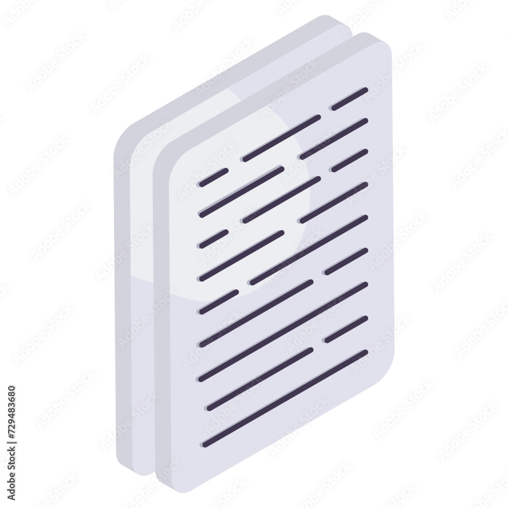 A creative design icon of document A creative design icon of document