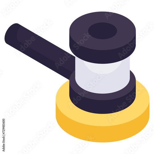 An editable design icon of auction