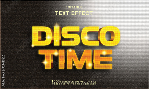disco text logo text effect