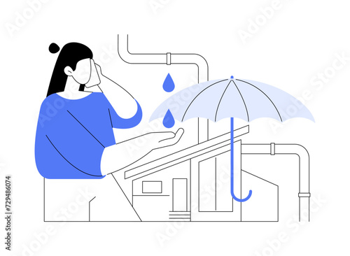 Property insurance case isolated cartoon vector illustrations.