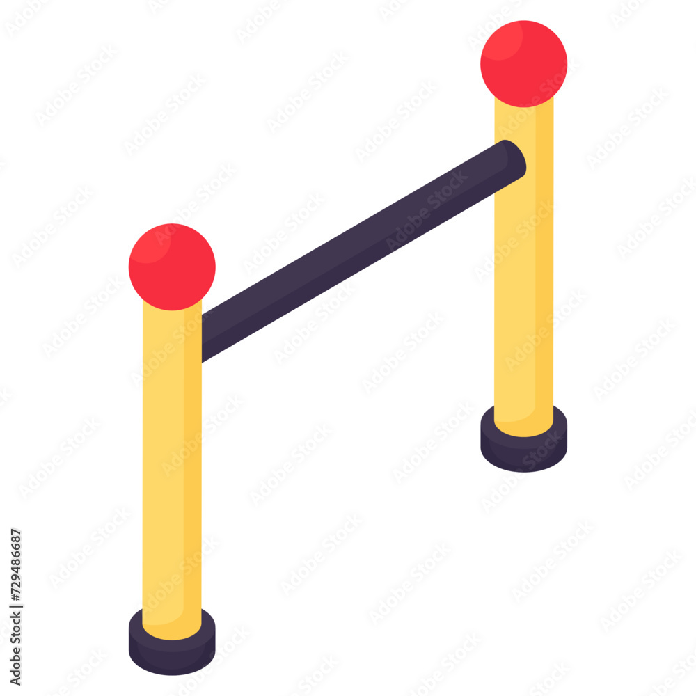 A creative design icon of sports hurdle A creative design icon of sports hurdle