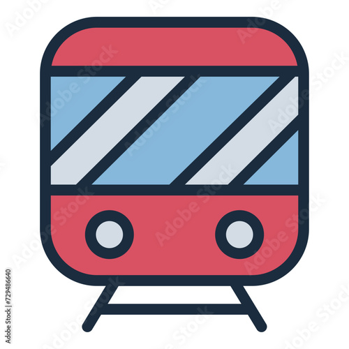 Train railway icon