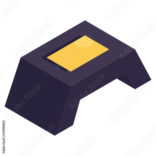 A unique design icon of parking limiter 