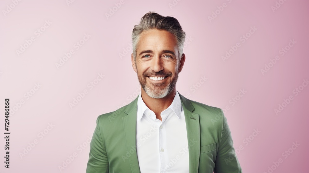 attractive and middle aged man in portrait attractive and middle aged man in portrait