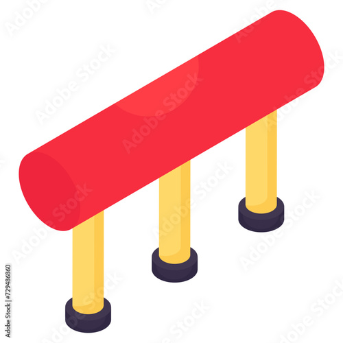 A creative design icon of hurdle 