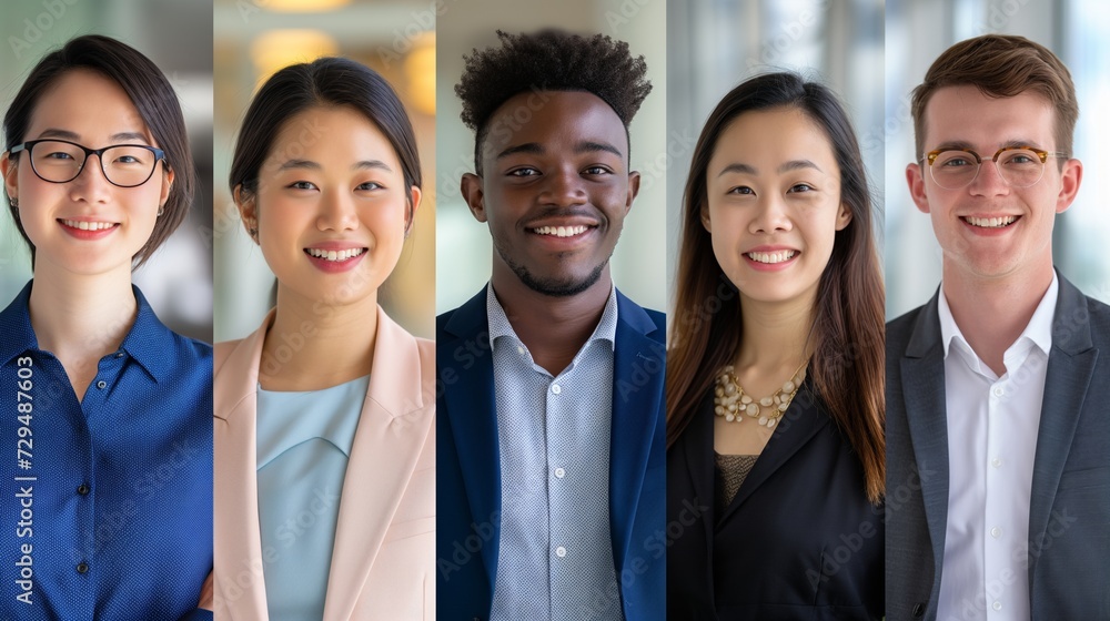 group of young business people with different ethnicity work together as a team group of young business people with different ethnicity work together as a team