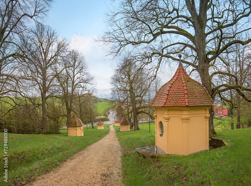 Pilgrimage route with station chapels to the Schonenberg pilgrimage church photo