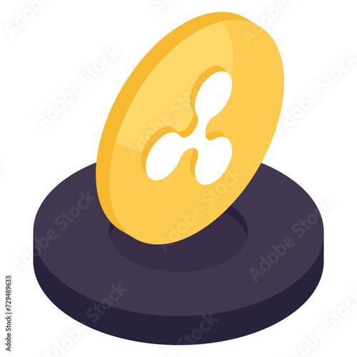 Creative design icon of ripple 