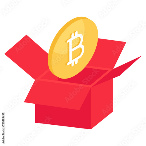 Vector design of ethereum coin 