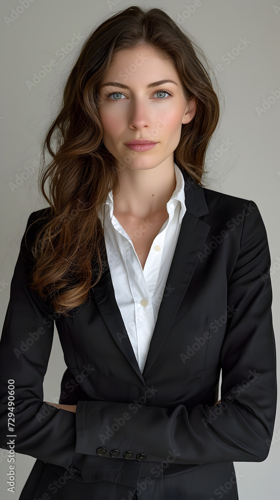 32-year-old businesswoman for an online news article. The woman is of European descent. Slim figure. Wearing modern professional clothings. 32-year-old businesswoman for an online news article. The woman is of European descent. Slim figure. Wearing modern professional clothings.