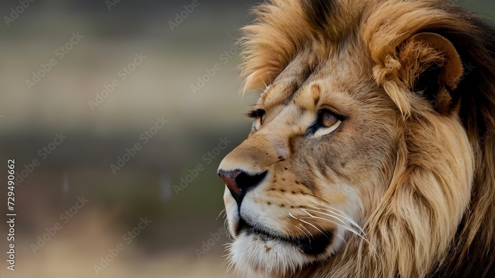 Naklejka premium Majestic Lion