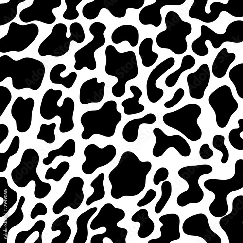 Cow print pattern animal seamless. Cow skin abstract for printing, cutting, and crafts Ideal for mugs, stickers, stencils, web, cover, wall stickers, home decorate and more.
