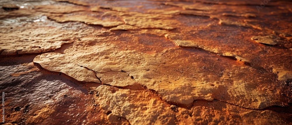 Close-Up of Cracked Rock Surface Close-Up of Cracked Rock Surface