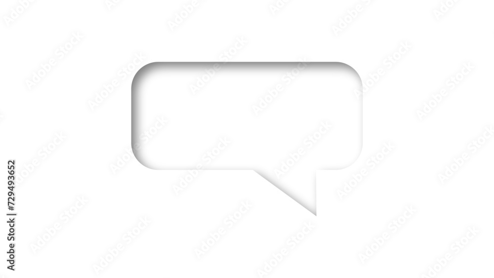 speech bubble shape with white background. space for text. abstract blank area for rill text of font. speech bubble shape with white background. space for text. abstract blank area for rill text of font.
