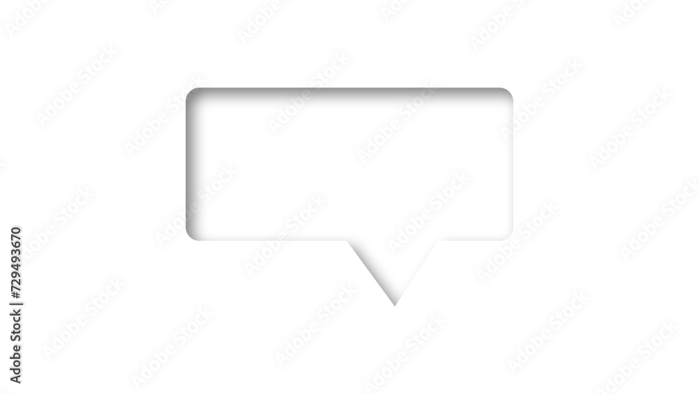 speech bubble shape with white background. space for text. abstract blank area for rill text of font. speech bubble shape with white background. space for text. abstract blank area for rill text of font.