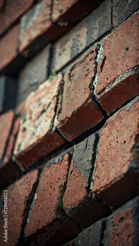 Close up of brick wall background and texture